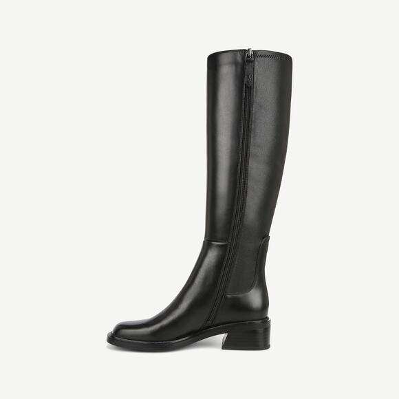 Franco Sarto  L-Giselle Wide Calf Knee High Boot Leather Black Size 9.5 M NWOT - Picture 1 of 10